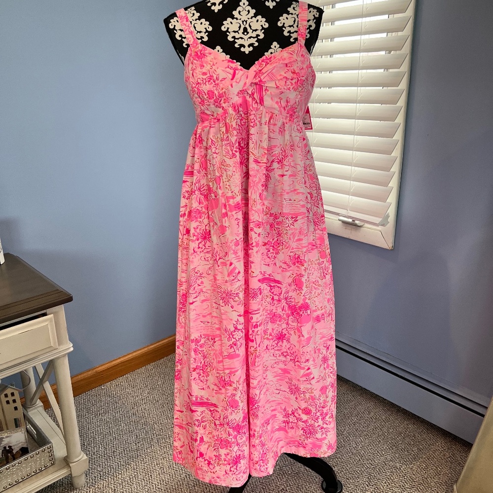 Lilly Pulitzer Midi Dress Size 10